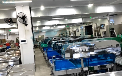 中央廚房毛菜存儲分配設備